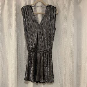 Ramy Brook Metallic Silver Dress